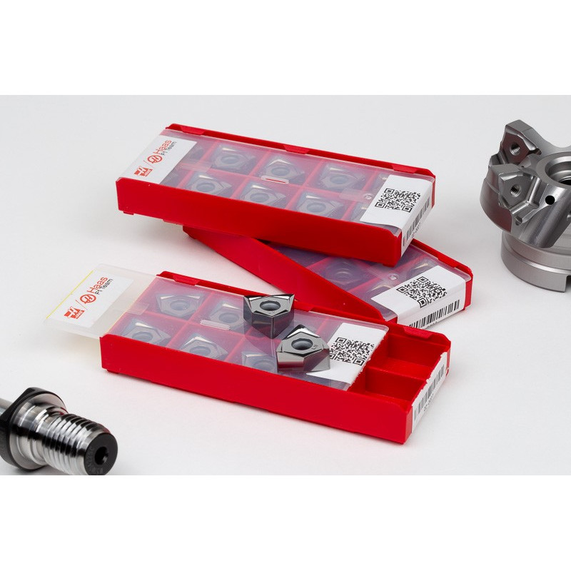 HS6NP, комплект для фрезерування насадок діаметром 63 мм, тримач SK40/DIN, калібрована довжина 35 мм, клас сплаву HN25, TSC