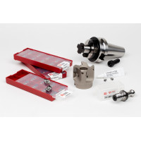 HPAL, комплект для насадної фрези діаметром 50 мм, тримач BT40, калібрована довжина 40 мм, клас сплаву HN25A, TSC