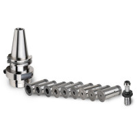 SK40 Hydraulic Milling Chuck and Collet Kit, TSC