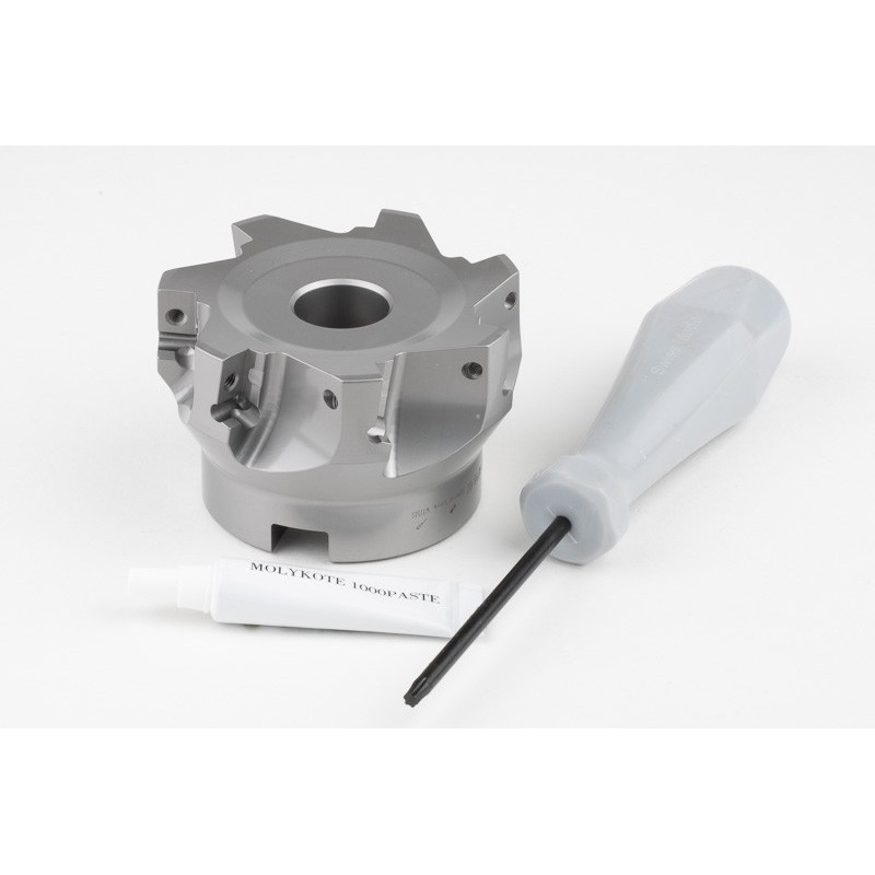 HAPN, насадний фрезер Ø 80 мм, напрямний отвір 27 мм x кут нахилу 90°, 7 зубців, позитивна/негативна геометрія