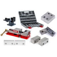 Mill Workholding Kit, 100mm Manual Vise, SK40/DIN