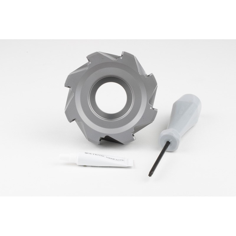 HAPN, насадний фрезер Ø 100 мм, напрямний отвір 32 мм x кут нахилу 90°, 8 зубців, позитивна/негативна геометрія