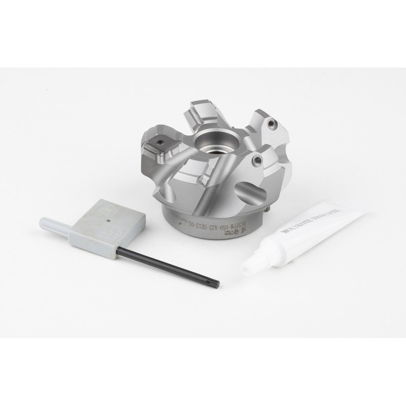 HSPP, 50mm Ø Shell Mill, 22mm Pilot Bore x 45° Lead Angle, 5 Flute, Positive/Positive Geometry