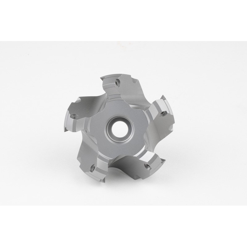 HSPP, 63mm Ø Shell Mill, 22mm Pilot Bore x 45° Lead Angle, 5 Flute, Positive/Positive Geometry