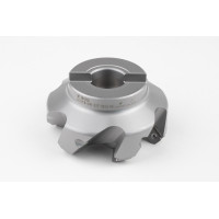 HSPP, 80mm Ø Shell Mill, 27mm Pilot Bore x 45° Lead Angle, 6 Flute, Positive/Positive Geometry