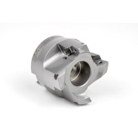 HVPP, 63mm Ø Shell Mill, 27mm Pilot Bore x 90° Lead Angle, 4 Flute, Positive/Positive Geometry, TSC