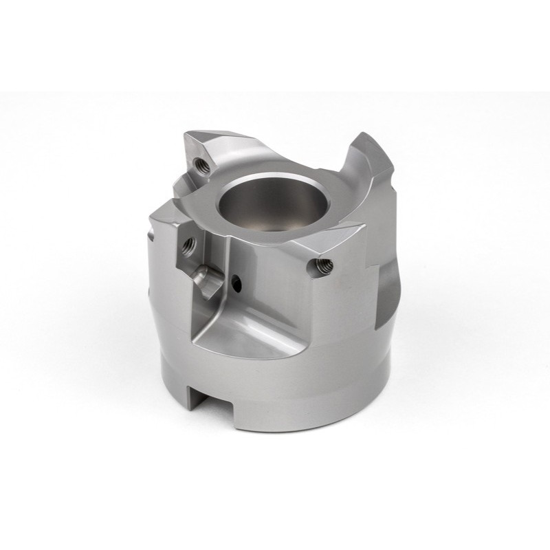 HVPP, 63mm Ø Shell Mill, 27mm Pilot Bore x 90° Lead Angle, 4 Flute, Positive/Positive Geometry, TSC