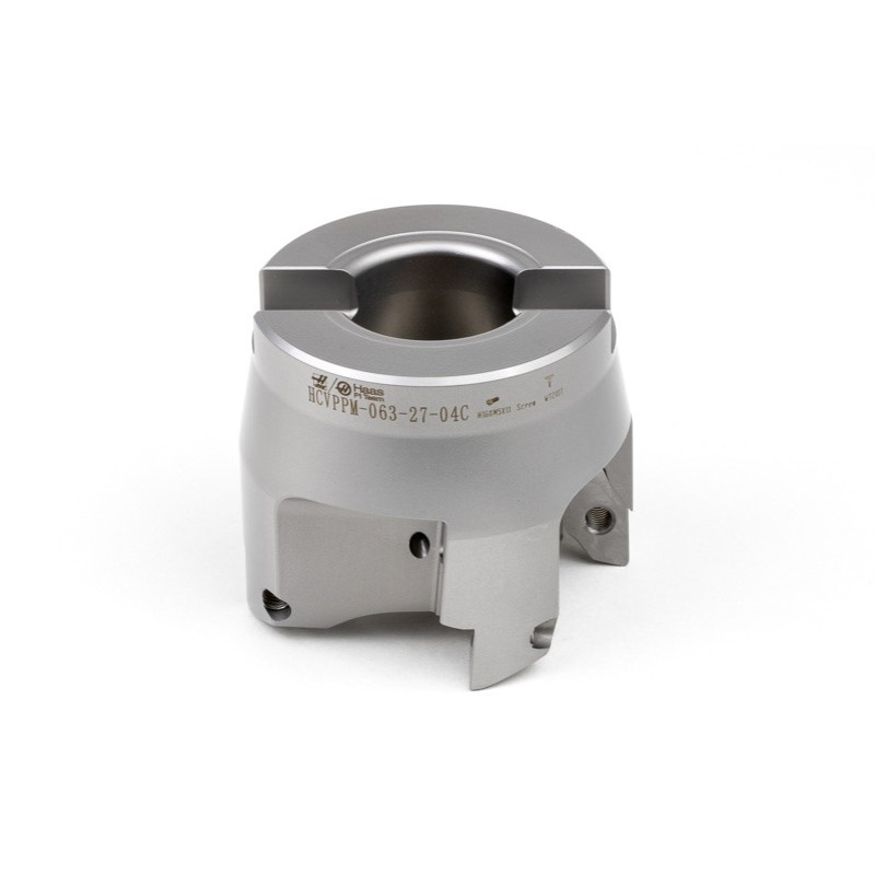 HVPP, 63mm Ø Shell Mill, 27mm Pilot Bore x 90° Lead Angle, 4 Flute, Positive/Positive Geometry, TSC