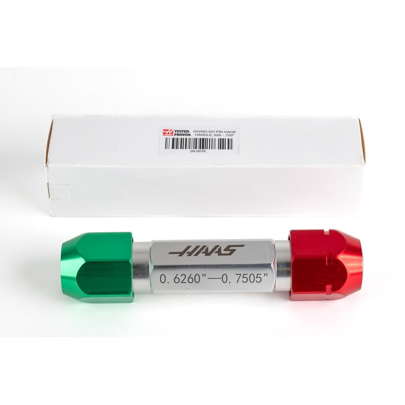 GO & NO-GO Pin Gauge Handle, 0.626 - 0.750"