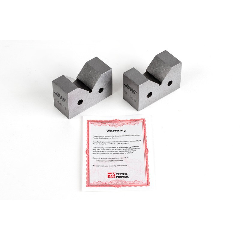 Пара чавунних V-подібних блоків, 2 x 1-1/4 x 7/8"