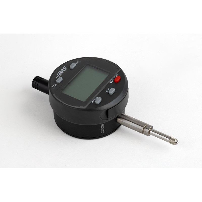 Digital Drop Indicator, 0.5" (12mm) Range, 0.00016" (0.004mm) Accuracy, Flat Back