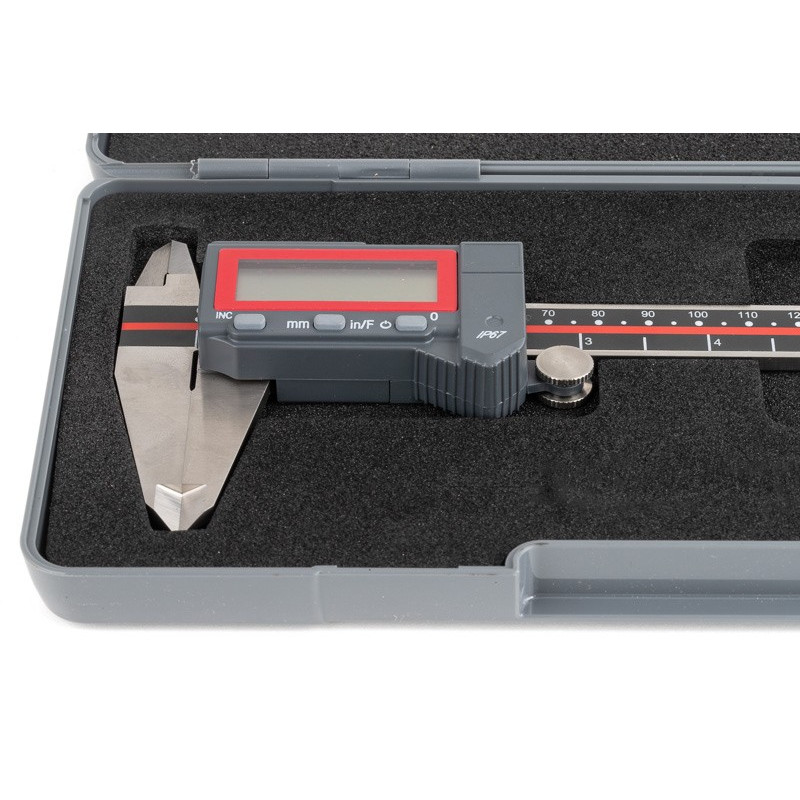 8" (200mm) Digital Caliper, 0.0005" (0.01mm) Resolution, Shockproof
