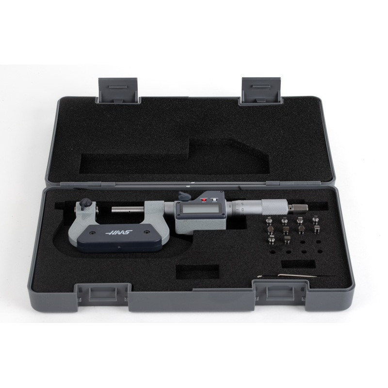0-25mm (0-1") Digital Screw Thread Micrometer, Non-Rotating Spindle, 0.001mm (0.00005") Resolution, 0.01mm Graduation
