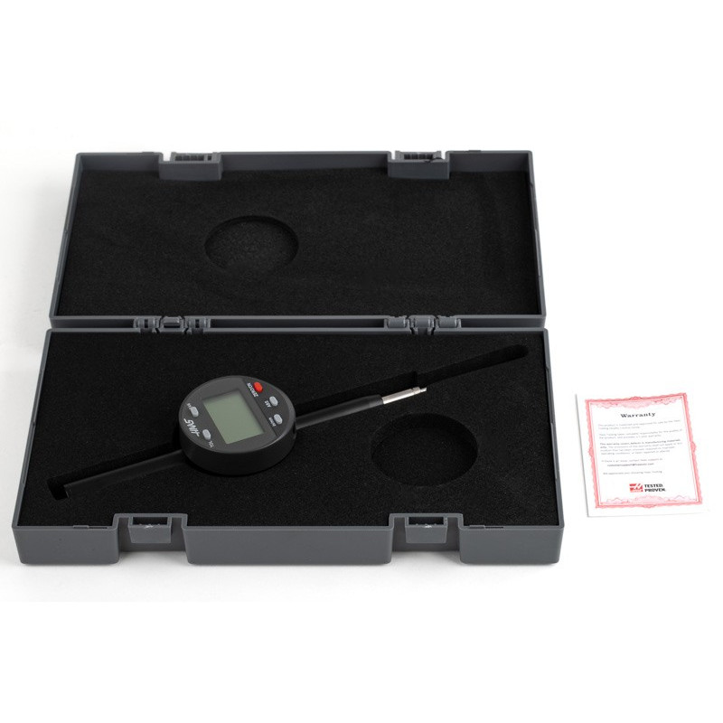 Digital Drop Indicator, 2" (50mm) Range, 0.00024" (0.006mm) Accuracy, Flat Back