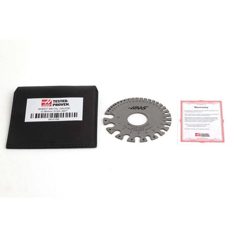 Sheet Metal Thickness Gauge, 0 - 36.0 ga. / 0.3125 - 0.007"
