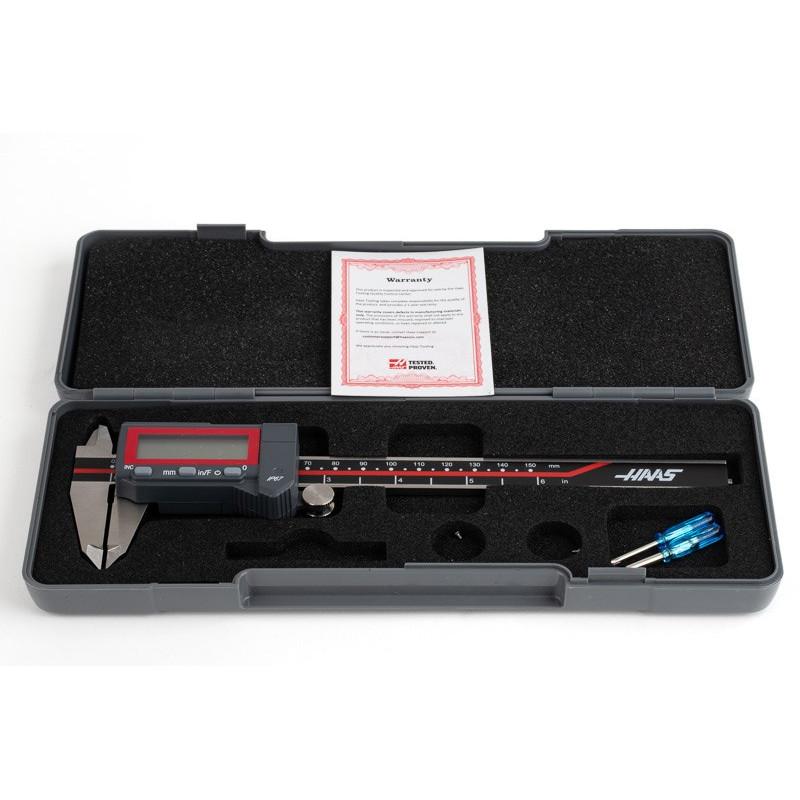 6" (150mm) Digital Caliper, 0.0005" (0.01mm) Resolution, Shockproof