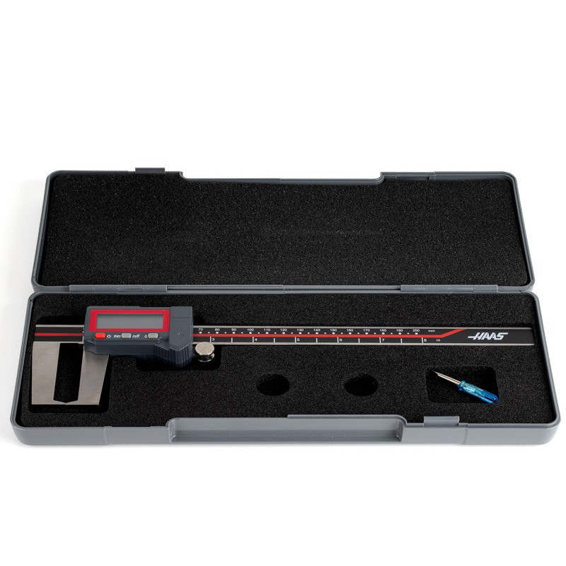 8" (200mm) Digital Outside Groove Caliper, 0.0005" (0.01mm) Resolution