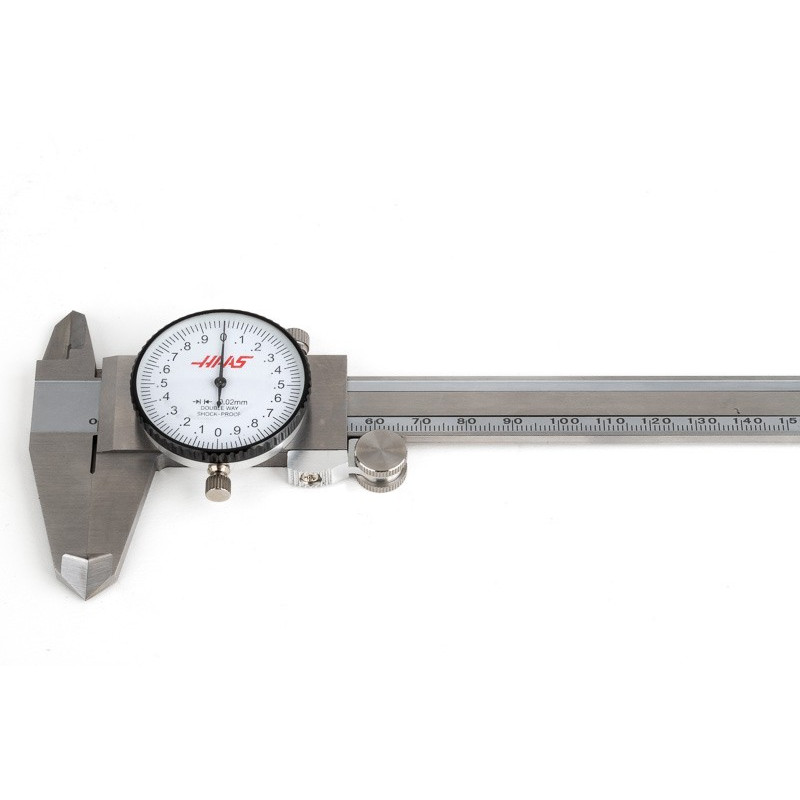 150mm Dial Caliper, 0.02 mm Graduation, Shockproof