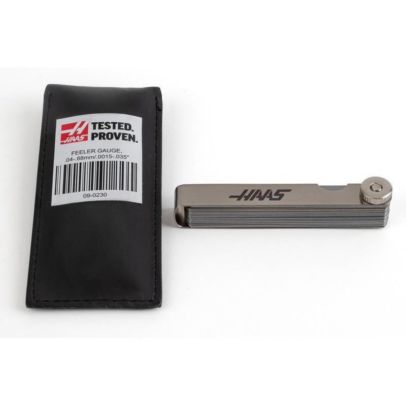 32-Piece, Feeler Gauge, 0.04 - 0.88 mm / 0.0015 - 0.035"