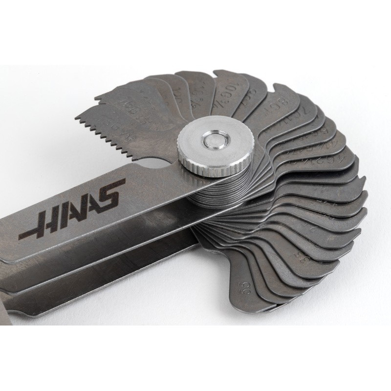 52-елементний калібр кроку різьби, метричний та Вітворт