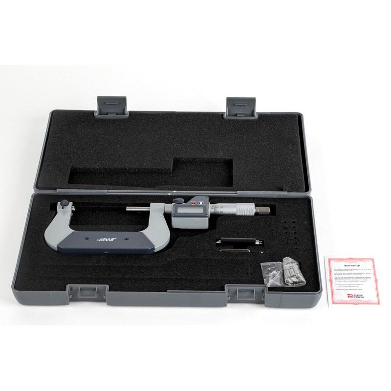 50-75mm (2-3") Digital Screw Thread Micrometer, Non-Rotating Spindle, 0.001mm (0.00005") Resolution, 0.01mm Graduation