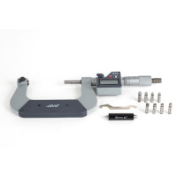 50-75mm (2-3") Digital Screw Thread Micrometer, Rotating Spindle, 0.001mm (0.00005") Resolution, 0.01mm Graduation