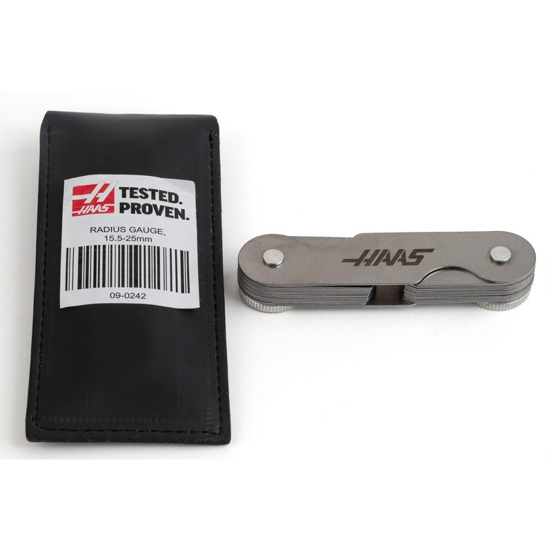 30-елементний радіусний калібр, 15,5 мм - 25,0 мм