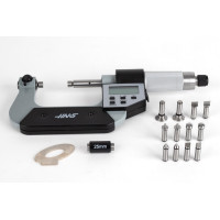 1-2" (25-50mm) Universal Digital Micrometer , 7-Piece Anvil Set, 0.00005" (0.001mm) Resolution