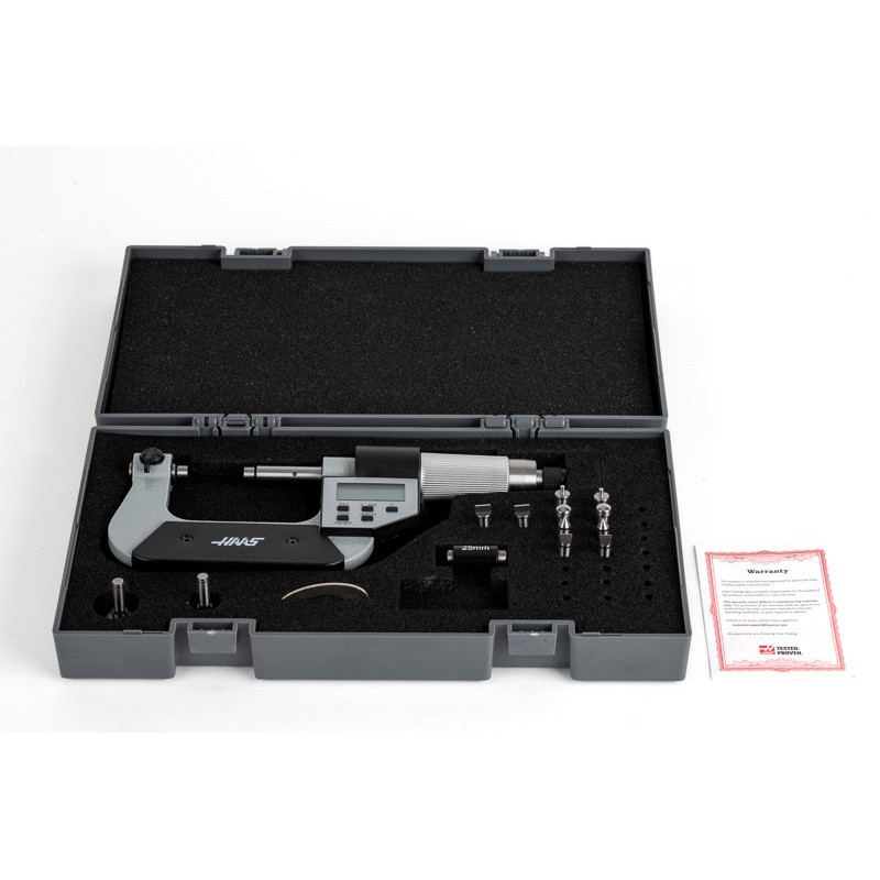 1-2" (25-50mm) Universal Digital Micrometer , 7-Piece Anvil Set, 0.00005" (0.001mm) Resolution