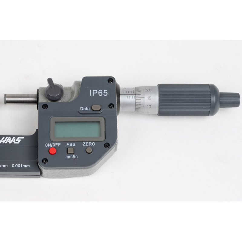 0-25mm (0-1") Digital Outside Micrometer, 0.001mm (0.00005") Resolution, 0.01mm Graduation