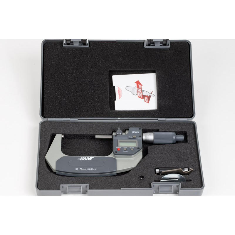 50-75mm (2-3") Digital Outside Micrometer, 0.001mm (0.00005") Resolution, 0.01mm Graduation