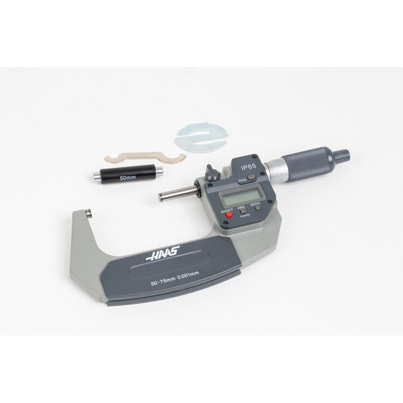 50-75mm (2-3") Digital Outside Micrometer, 0.001mm (0.00005") Resolution, 0.01mm Graduation