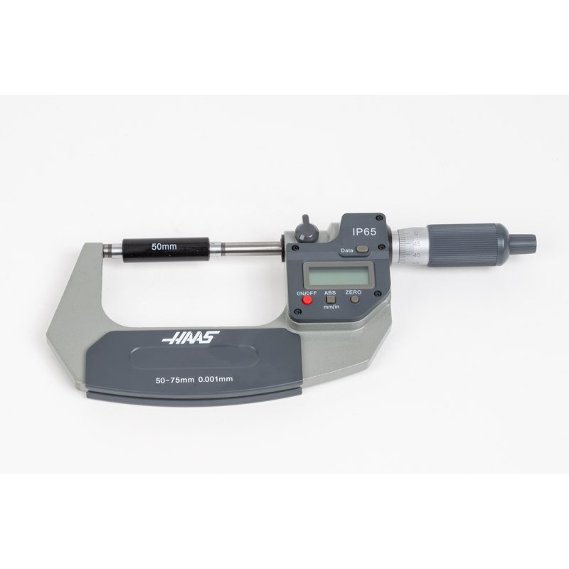 50-75mm (2-3") Digital Outside Micrometer, 0.001mm (0.00005") Resolution, 0.01mm Graduation