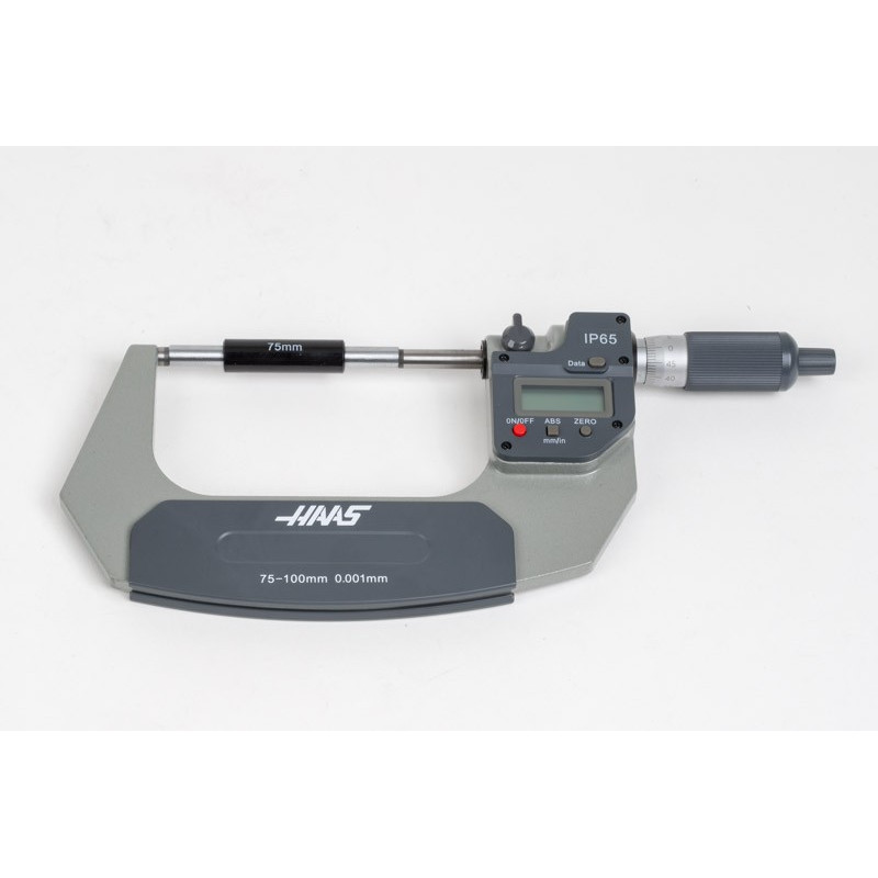 75-100mm (3-4") Digital Outside Micrometer, 0.001mm (0.00005") Resolution, 0.01mm Graduation