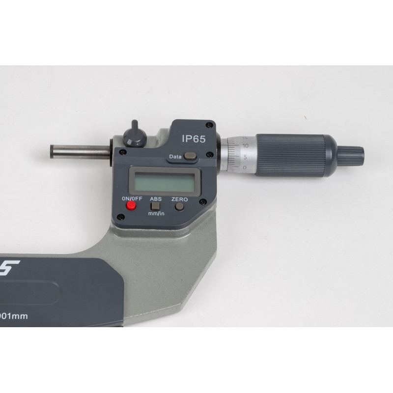 75-100mm (3-4") Digital Outside Micrometer, 0.001mm (0.00005") Resolution, 0.01mm Graduation