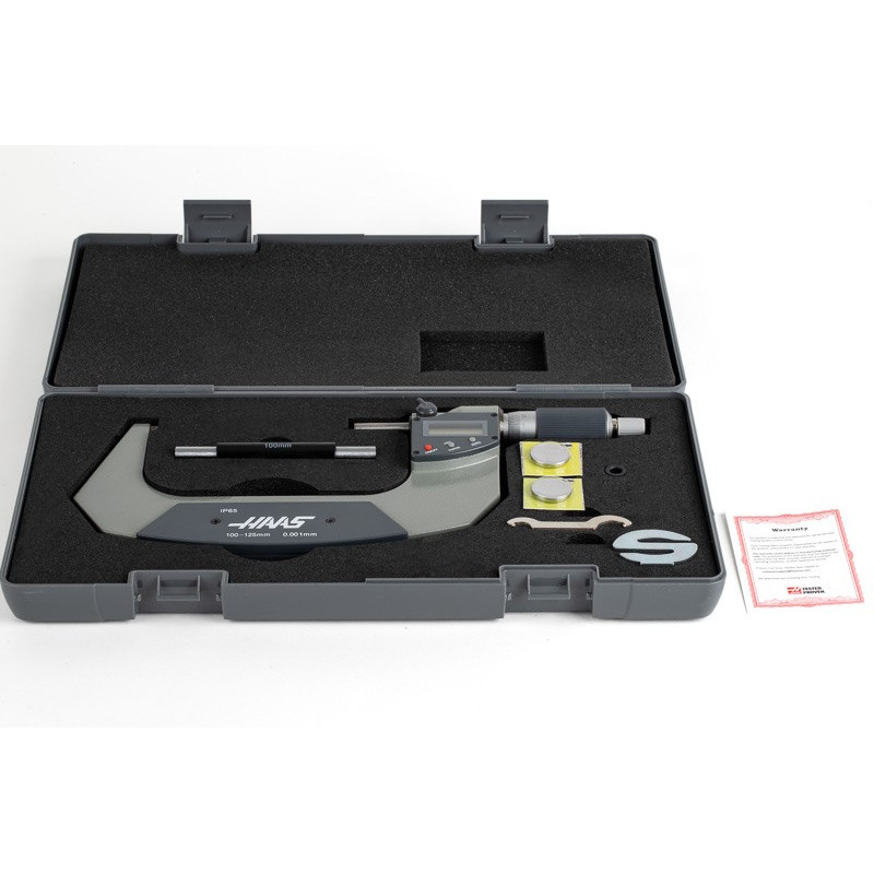100-125mm (4-5") Digital Outside Micrometer, 0.001mm (0.00005") Resolution, 0.01mm Graduation