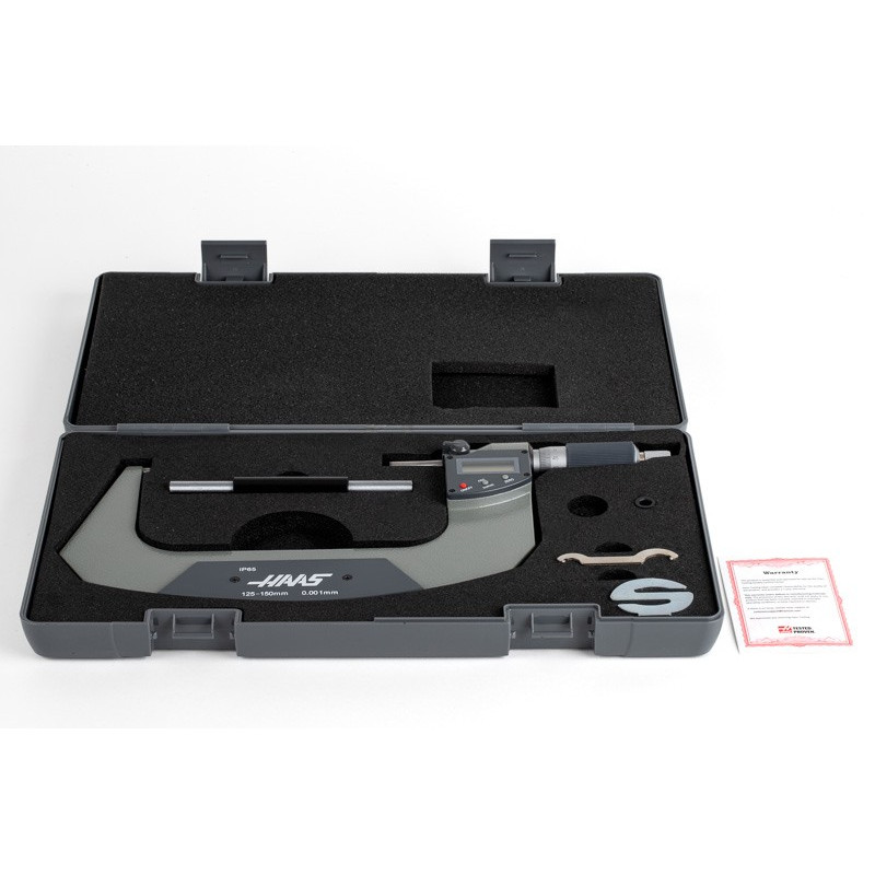 125-150mm (5-6") Digital Outside Micrometer, 0.001mm (0.00005") Resolution, 0.01mm Graduation