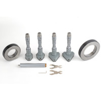50-100mm, 3-Point Inside Bore Micrometer Set, 0.005mm Graduation