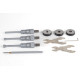 6-12mm, 3-Point Inside Bore Micrometer Set, 0.001mm Graduation