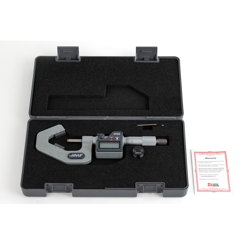 20-35mm (0.787-1.378")  Digital V-Anvil Micrometer, 3 Flute, 0.001mm (0.00005") Resolution, 0.01mm Graduation