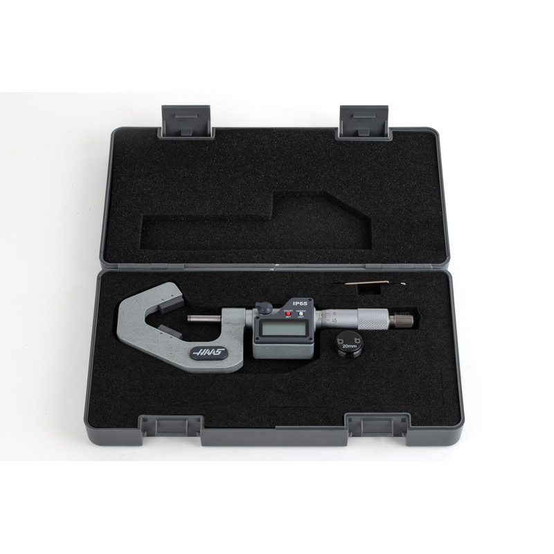 20-35mm (0.787-1.378")  Digital V-Anvil Micrometer, 3 Flute, 0.001mm (0.00005") Resolution, 0.01mm Graduation