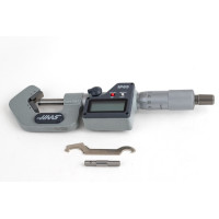 Цифровий мікрометр з V-подібною ковадлом 5-25 мм (0,197-0,984 дюйма), 5 зубців, роздільна здатність 0,001 мм (0,00005 дюйма), ціна поділки 0,01 мм