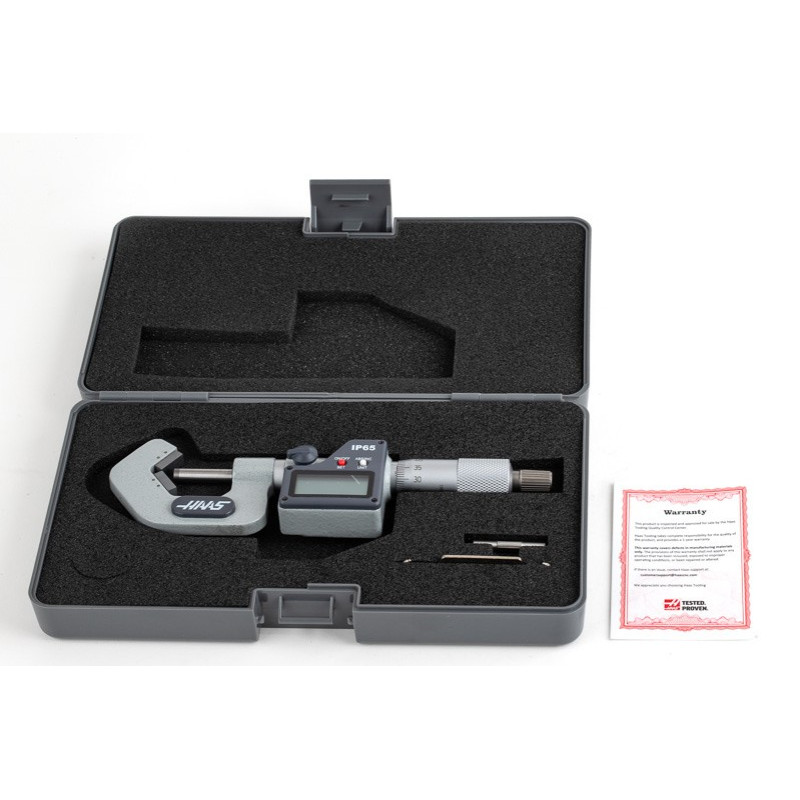 5-25mm (0.197-0.984") Digital V-Anvil Micrometer, 5 Flute, 0.001mm (0.00005") Resolution, 0.01mm Graduation