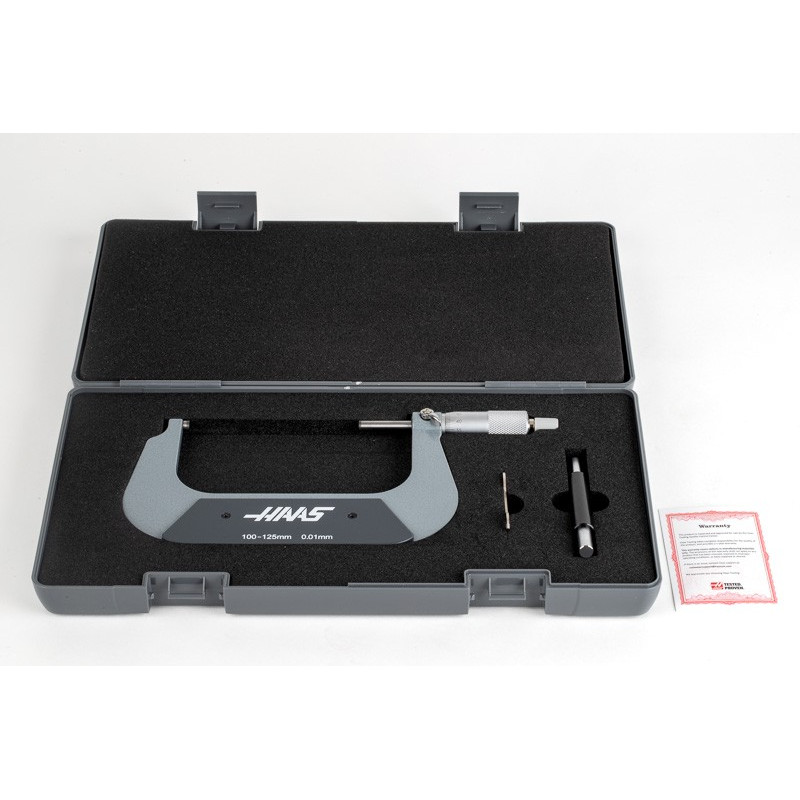 100-125mm Outside Micrometer, 0.01mm Graduation, Thermal Protection