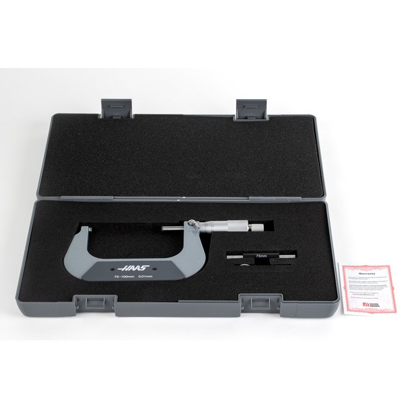 75-100mm Outside Micrometer, 0.01mm Graduation, Thermal Protection