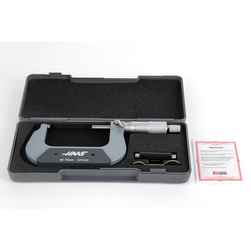 50-75mm Outside Micrometer, 0.01mm Graduation, Thermal Protection