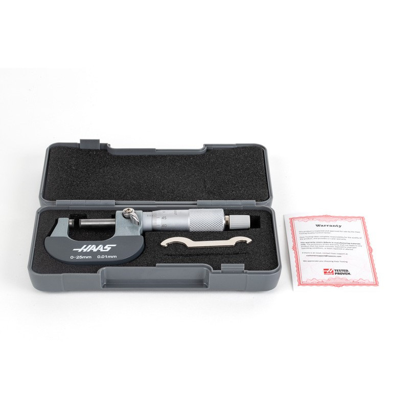 0-25mm Outside Micrometer, 0.01mm Graduation, Thermal Protection