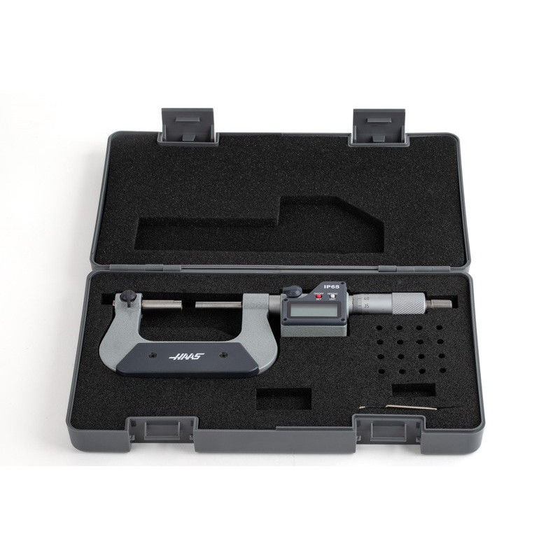 0-25mm (0-1") Digital Gear Micrometer, 0.001mm (0.00005") Resolution, 0.01mm Graduation