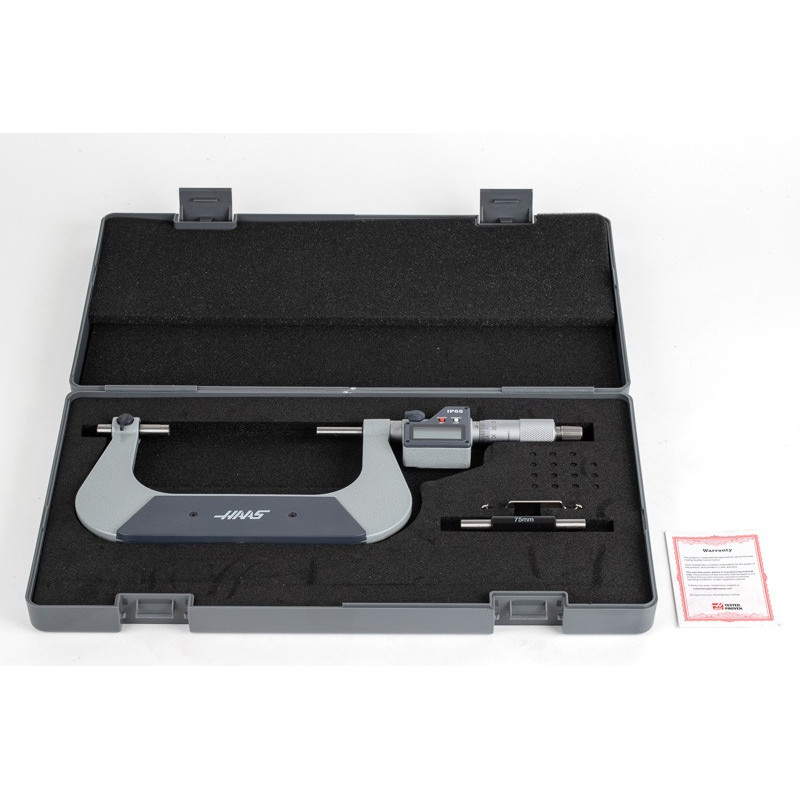 75-100mm (3-4") Digital Gear Micrometer, 0.001mm (0.00005") Resolution, 0.01mm Graduation