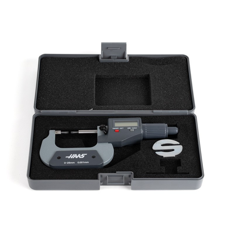 0-1" (0-25mm) Digital Spline Micrometer, 0.00005" (0.001mm) Resolution